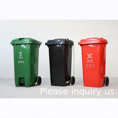 Hospital dustbin biohazard wheelie bin Plastic Products Hdpe Hazardous Waste Containers Biohazard Trash Bins