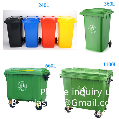 Dustbin Wheelie Trash Storage Bucket Recycle Waste Bins Dustbin Large Size Garbage Wheelie Bins Trash Can For Outdoor