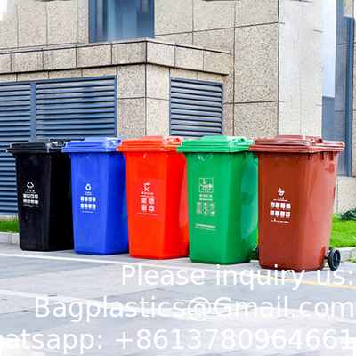 Dustbin Wheelie Trash Storage Bucket Recycle Waste Bins Dustbin Large Size Garbage Wheelie Bins Trash Can For Outdoor