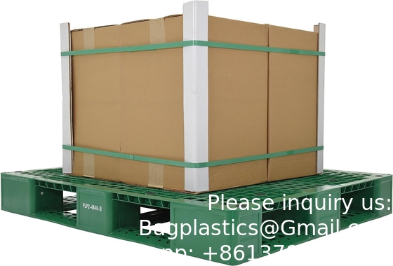1200*1000 Industrial Three Skids Pallets Heavy Duty Euro HDPE Large Stackable Four Way Customize Plastic Pallet