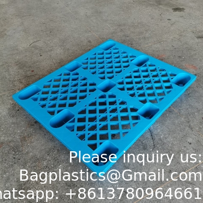 1200*1000 Industrial Three Skids Pallets Heavy Duty Euro HDPE Large Stackable Four Way Customize Plastic Pallet