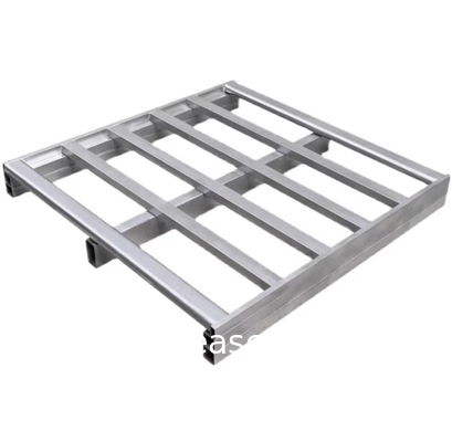 Galvanized Finished Steel Pallet, Uniform Floor Static Capacity 8000 Lb, Uniform Fork Dynamic Capacity 4000 Lb