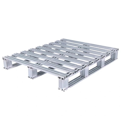 Galvanized Finished Steel Pallet, Uniform Floor Static Capacity 8000 Lb, Uniform Fork Dynamic Capacity 4000 Lb