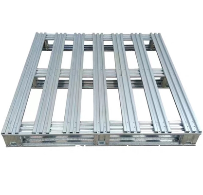 Galvanized Finished Steel Pallet, Uniform Floor Static Capacity 8000 Lb, Uniform Fork Dynamic Capacity 4000 Lb