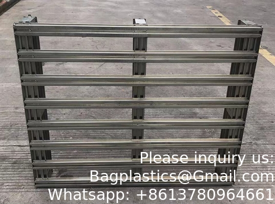 Galvanized Finished Steel Pallet, Uniform Floor Static Capacity 8000 Lb, Uniform Fork Dynamic Capacity 4000 Lb