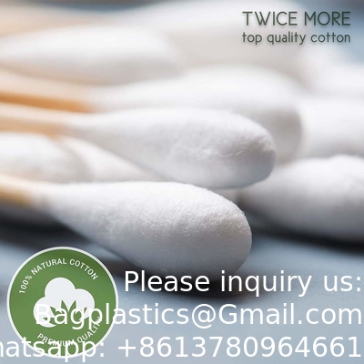 Wooden Stick Cotton Swabs Disposable Disinfect Cotton Swab Buds Green Environment Swab Sticks