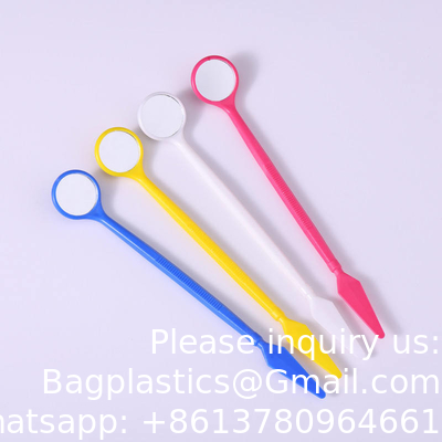 Disposable Mouth Mirror Orthodontic Medical Saliva Suction Dental Mouth Mirror With Handles