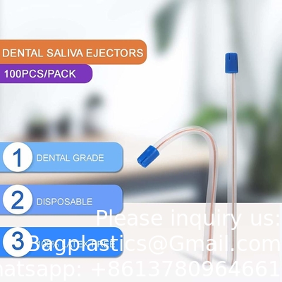 Saliva Ejectors High Quality Colorful Transparent Evacuation Surgical Suction Tips Disposable Dental Saliva Ejector