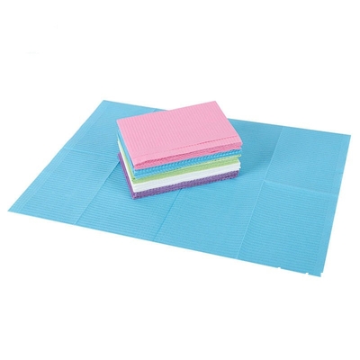 Colorful Quality Dental Bibs 3ply Waterproof Absorbent Patient Medical Comfortable Disposable Dental Bib