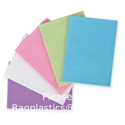 Colorful Quality Dental Bibs 3ply Waterproof Absorbent Patient Medical Comfortable Disposable Dental Bib
