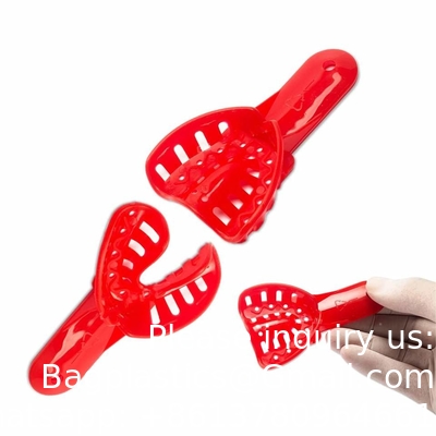 Implant Impression Tray Pedo Adult Abs Teeth Orthodontic Tray Dental Colorful Plastic Impression Trays