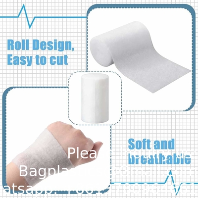 High Quality Medical Surgical Absorbent Cotton Gauze Roll Custom Size Elastic Adhesive