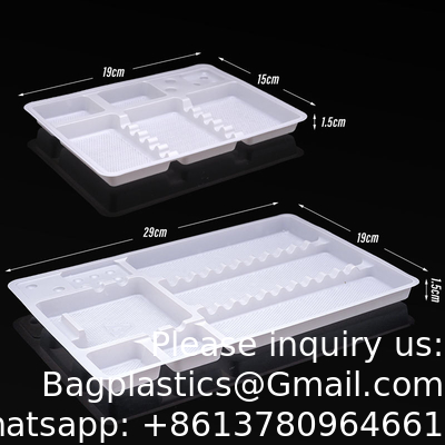 Wholesale Autoclavable Dental Divided Instrument Plastic Tray Dental Disposable Plastic Instrument Tray