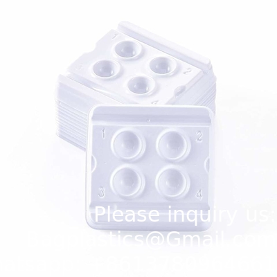 Dental Materials Blending Wells 2/4 Wells Disposable Mixing Trays ECO-Friendly Plastic Dental Mixing Wells