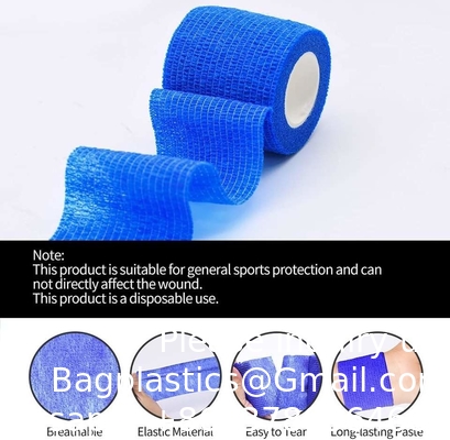 Kinesiology Elastic Athletic Crepe Sport Tape Disinfection Skin Color Pet Bandage Cohensive Self Adhesive Bandage