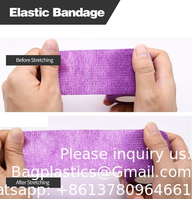 Kinesiology Elastic Athletic Crepe Sport Tape Disinfection Skin Color Pet Bandage Cohensive Self Adhesive Bandage