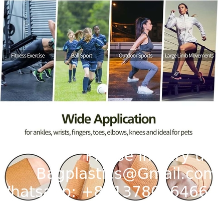 Kinesiology Elastic Athletic Crepe Sport Tape Disinfection Skin Color Pet Bandage Cohensive Self Adhesive Bandage
