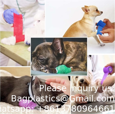 Kinesiology Elastic Athletic Crepe Sport Tape Disinfection Skin Color Pet Bandage Cohensive Self Adhesive Bandage