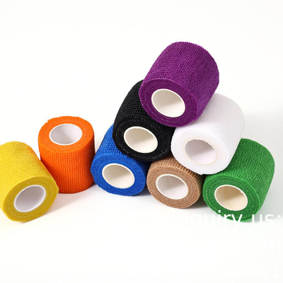 Kinesiology Elastic Athletic Crepe Sport Tape Disinfection Skin Color Pet Bandage Cohensive Self Adhesive Bandage