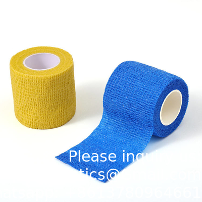 Kinesiology Elastic Athletic Crepe Sport Tape Disinfection Skin Color Pet Bandage Cohensive Self Adhesive Bandage