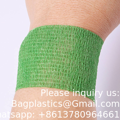 Kinesiology Elastic Athletic Crepe Sport Tape Disinfection Skin Color Pet Bandage Cohensive Self Adhesive Bandage