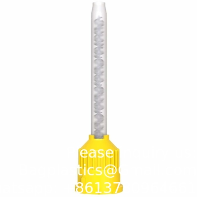 Dental Disposable Intral Oral Tip Dentist Tool Yellow Color Impression Mixing Tips OEM Wholesale