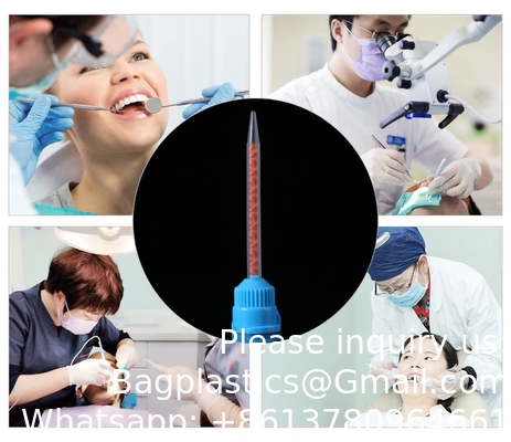 Dental Disposable Intral Oral Tip Dentist Tool Yellow Color Impression Mixing Tips OEM Wholesale