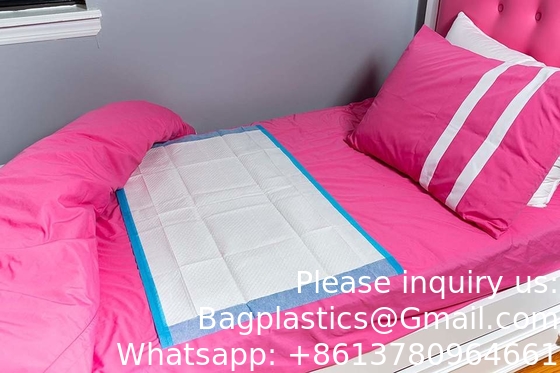 Disposable Underpads Ultra Absorbent Undepad Baby Adult Pet Bed Pads Worry Free Overnight Protection Non-Skid Multiple