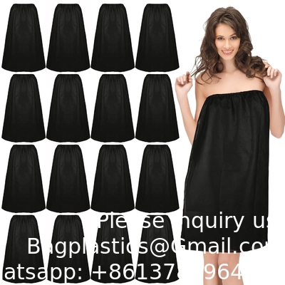 Spa Sarong Massage Gown PP Disposable Bathrobe Bath Dress Strapless For Spa Beauty Sauna