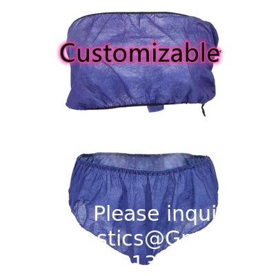 Disposable Vacation Bra Strapless Underwear Individually Wrapped General Size for Beauty Salon, SPA, Spray Tanning