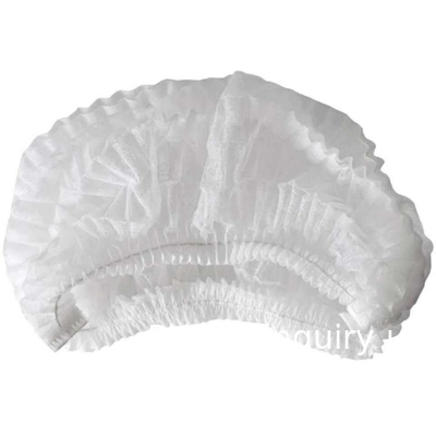 Bouffant Caps Disposable Shower Cap Custom Hotel Amenity Bath Spa Hair Cap Waterproof Disposable White Head Cap