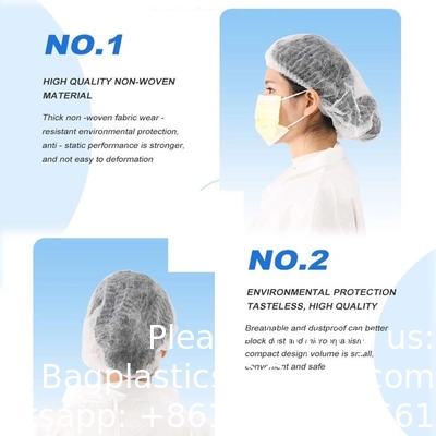 Bouffant Caps Disposable Shower Cap Custom Hotel Amenity Bath Spa Hair Cap Waterproof Disposable White Head Cap