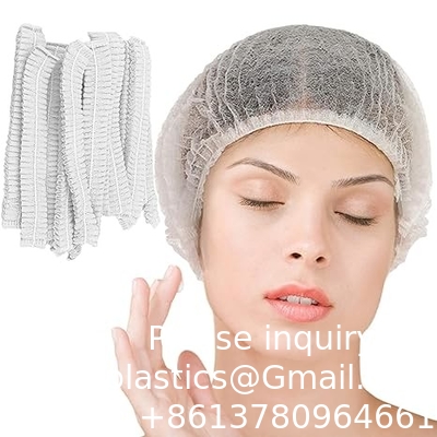 Bouffant Caps Disposable Shower Cap Custom Hotel Amenity Bath Spa Hair Cap Waterproof Disposable White Head Cap