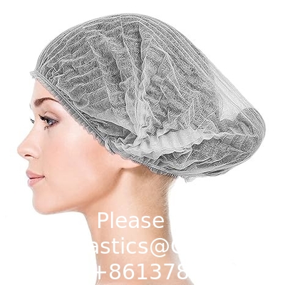 Bouffant Caps Disposable Shower Cap Custom Hotel Amenity Bath Spa Hair Cap Waterproof Disposable White Head Cap