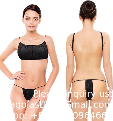 Disposable Polypropylene PP Non Woven T-Back Panties Beach Ladies Disposable Sexy Thin Bikini Thong