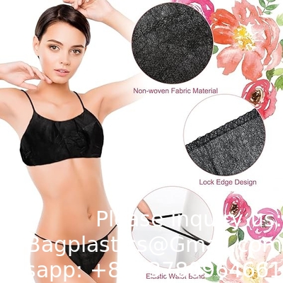 Disposable Polypropylene PP Non Woven T-Back Panties Beach Ladies Disposable Sexy Thin Bikini Thong