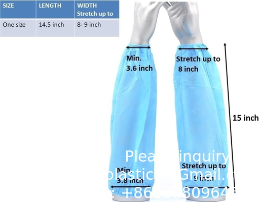 Non-Woven Hand Protector Elastic Closures Durable Arm Handpiece Waterproof Disposable Microporous Sleeve Cover