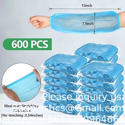 Disposable Sleeve Covers Non Woven Fabric Arm Sleeves Protective Sleeves 15 Inch for Arms with Elastic Closures