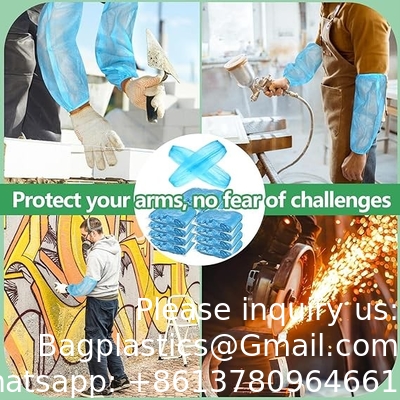 Disposable Sleeve Covers Non Woven Fabric Arm Sleeves Protective Sleeves 15 Inch for Arms with Elastic Closures