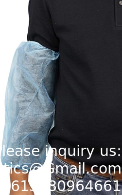 Disposable Sleeve Covers Non Woven Fabric Arm Sleeves Protective Sleeves 15 Inch for Arms with Elastic Closures