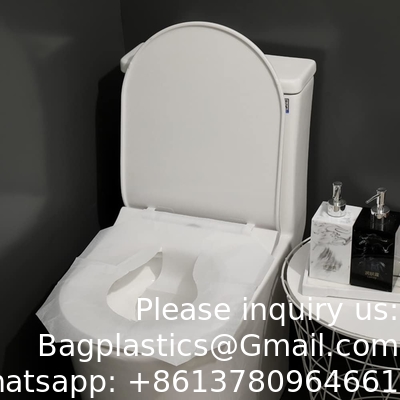 Disposable Toilet Seat Cover Flushable and Biodegradable Paper Toilet Seat Cover for Adults Kids, Great for Hotel