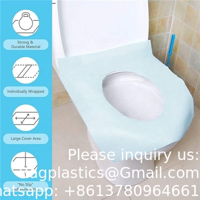 Personalized Custom Supplies White Water Proof Travel Eco-Friendly Sanitary Portable Bathroom Disposable Toilet Seat