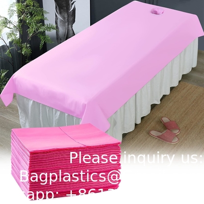 Disposable Massage Table Sheets, Waterproof Massage SPA Bed Cover Sheets 31.5&quot; X 71&quot; Non Woven Fabric Breathable