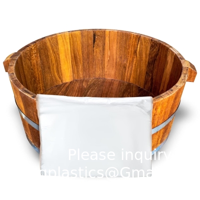 Disposable Foot Tub Liner Portable Bath Basin Bags Plastic Pedicure Spa Bags Thin Large Foot Bath Liners Disposable