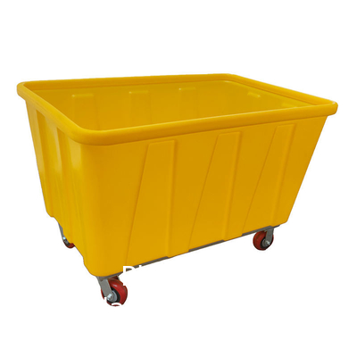 1040x640x1750mm China Manufacturer HDPE Heavy Duty Big Laundry Trolley For Hospital Hotel And Plastic Bulk Cage Trolley