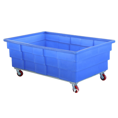 1040x640x1750mm China Manufacturer HDPE Heavy Duty Big Laundry Trolley For Hospital Hotel And Plastic Bulk Cage Trolley
