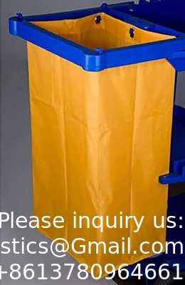 Replacement Janitorial Cart Bag, High Capacity Thickened Housekeeping Commercial Janitorial Cleaning Cart Bag