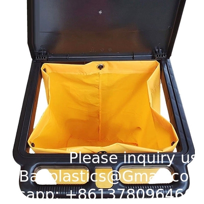 Replacement Janitorial Cart Bag, High Capacity Thickened Housekeeping Commercial Janitorial Cleaning Cart Bag