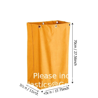 Replacement Janitorial Cart Bag, High Capacity Thickened Housekeeping Commercial Janitorial Cleaning Cart Bag