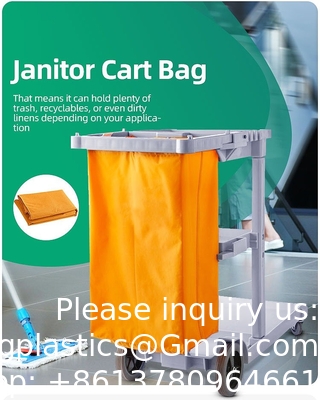 Replacement Janitorial Cart Bag, High Capacity Thickened Housekeeping Commercial Janitorial Cleaning Cart Bag